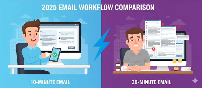 10 Minute vs 30 Minute Email Comparison 2025